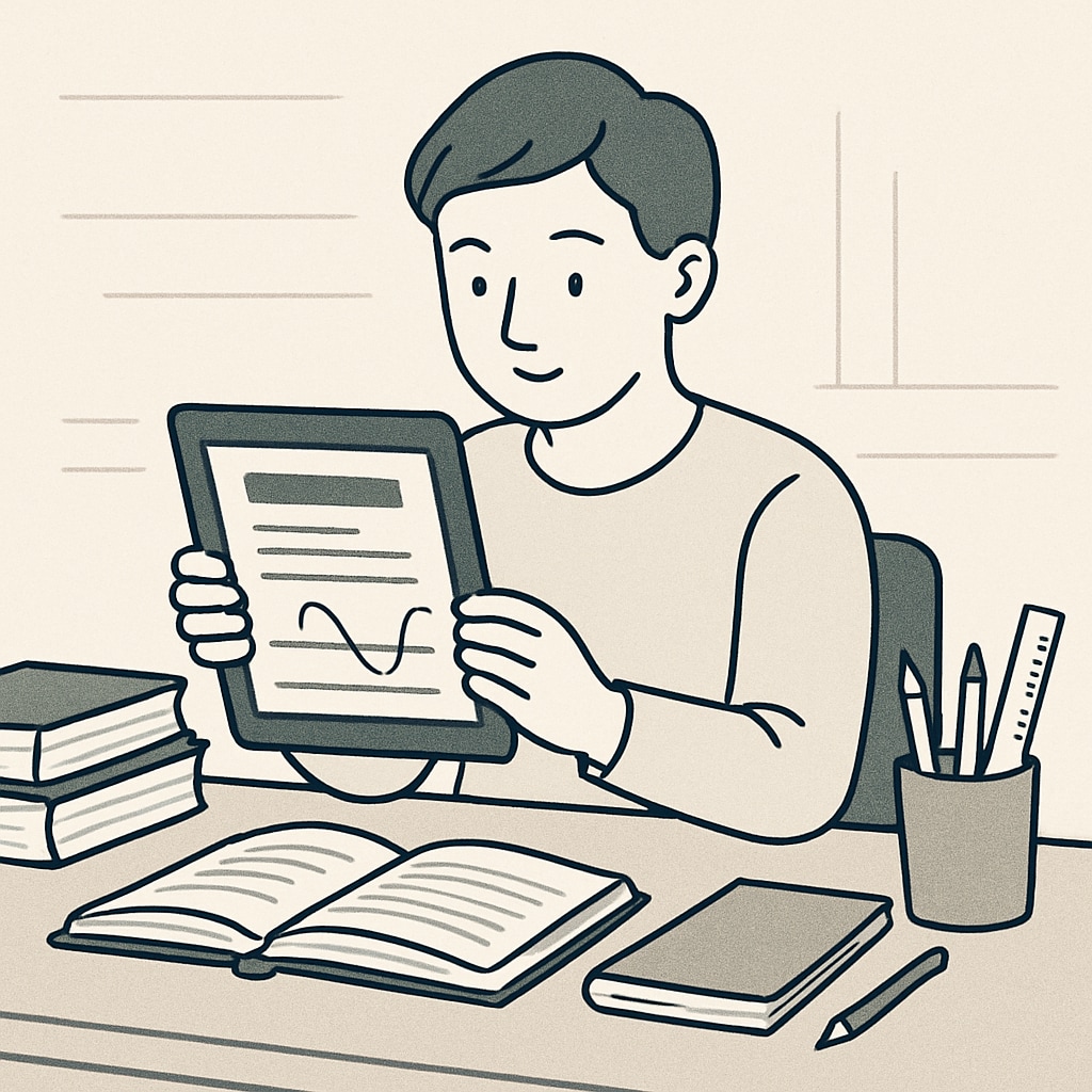 A student reviewing course materials on a tablet, symbolizing accessible online education. Affordable online education for business and finance students.