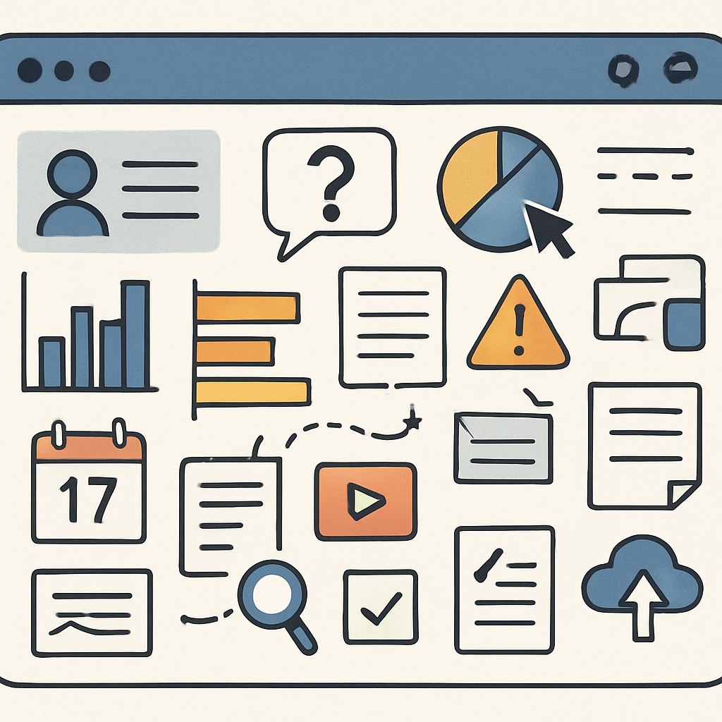 A digital dashboard cluttered with multiple disconnected tools, symbolizing inefficiency in educational technology. Fragmented digital tools highlighting K12 education tool improvement needs.