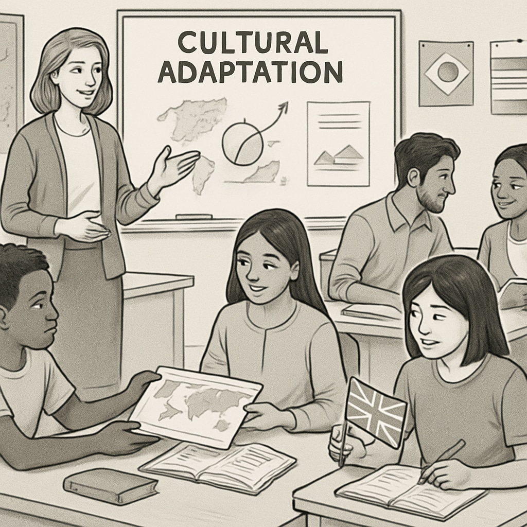 International students participating in an adult education and cultural adaptation workshop.