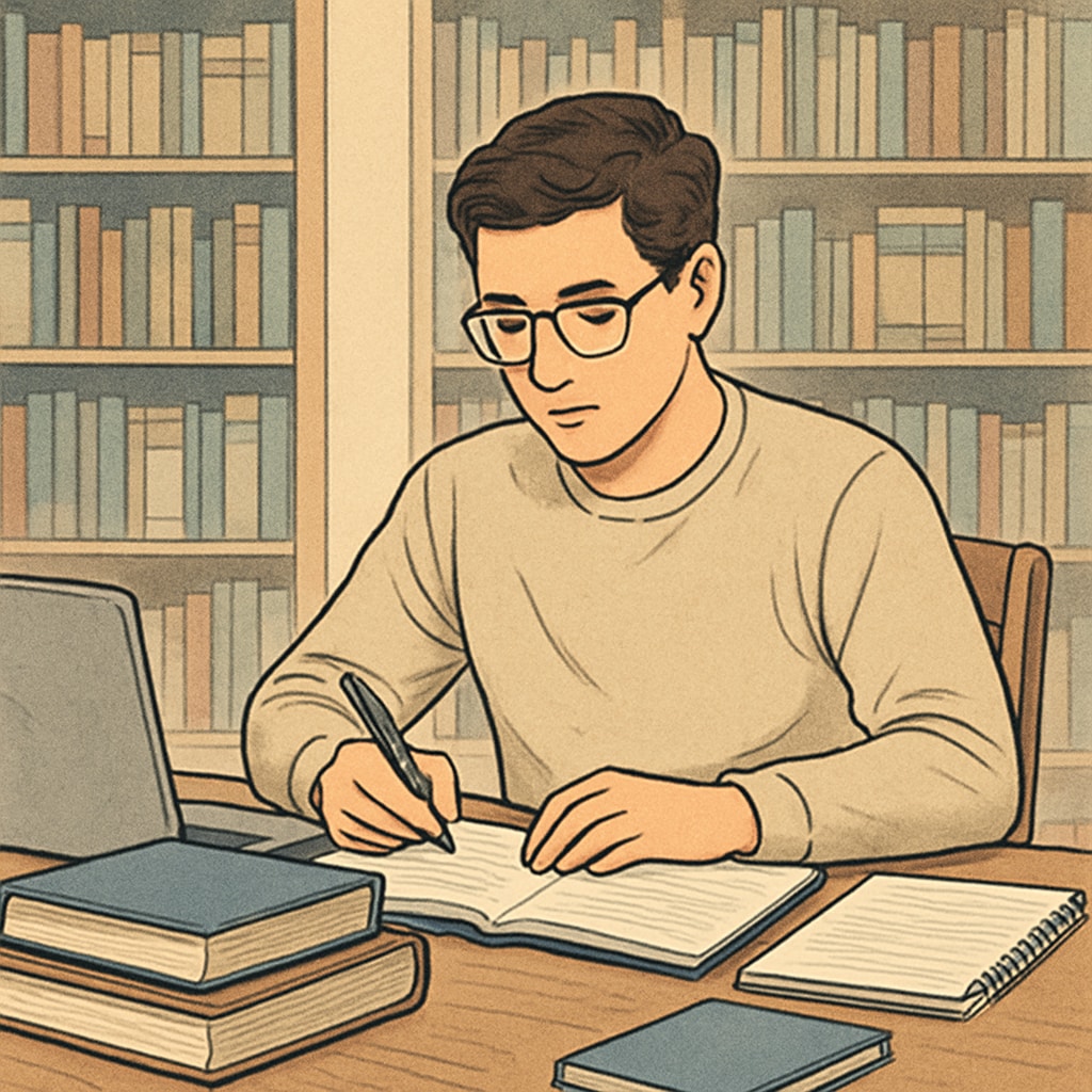Graduate student preparing interview questions for a school counselor.