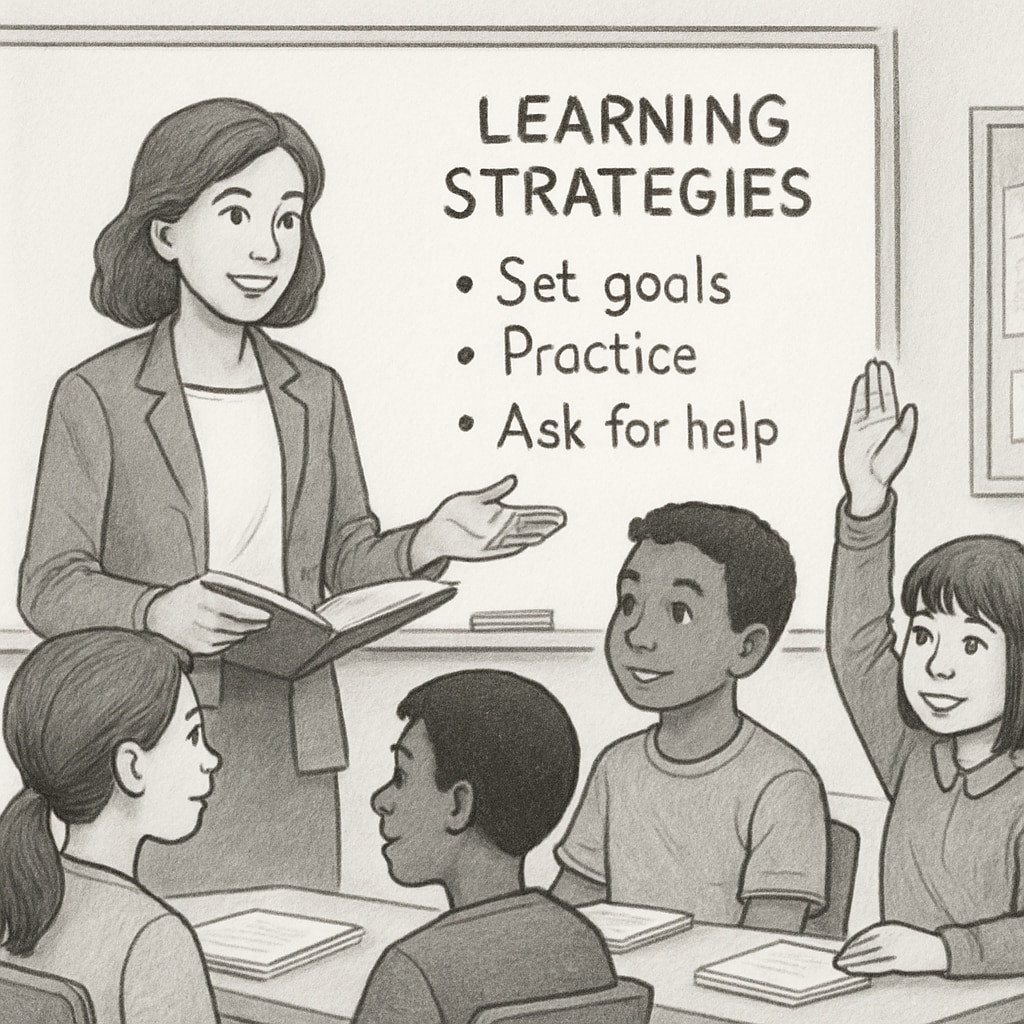 Educator discussing effective learning methods in a classroom setting.