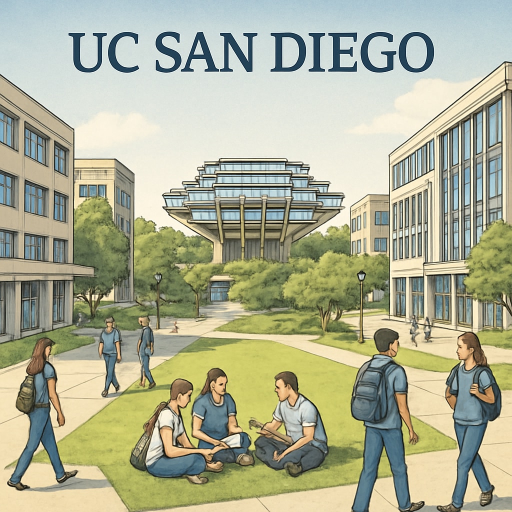 UC San Diego campus infrastructure reflecting enrollment expansion and student growth.