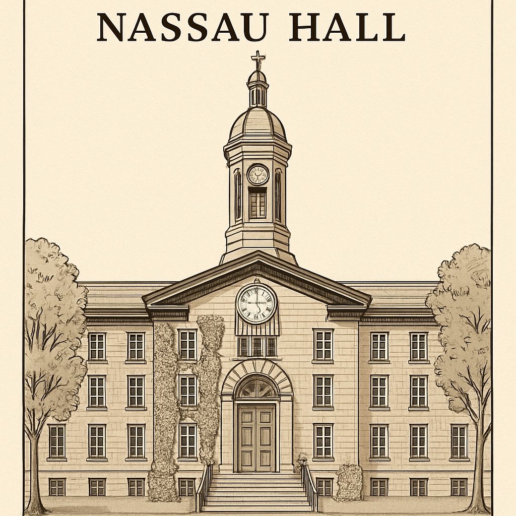 Princeton University Nassau Hall, representing Ivy League tradition.
