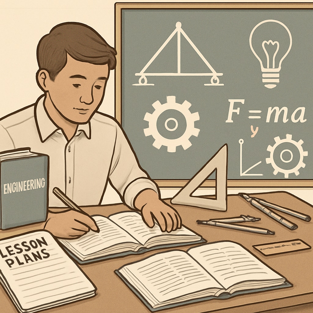 A student exploring concepts for dual degrees in education and engineering