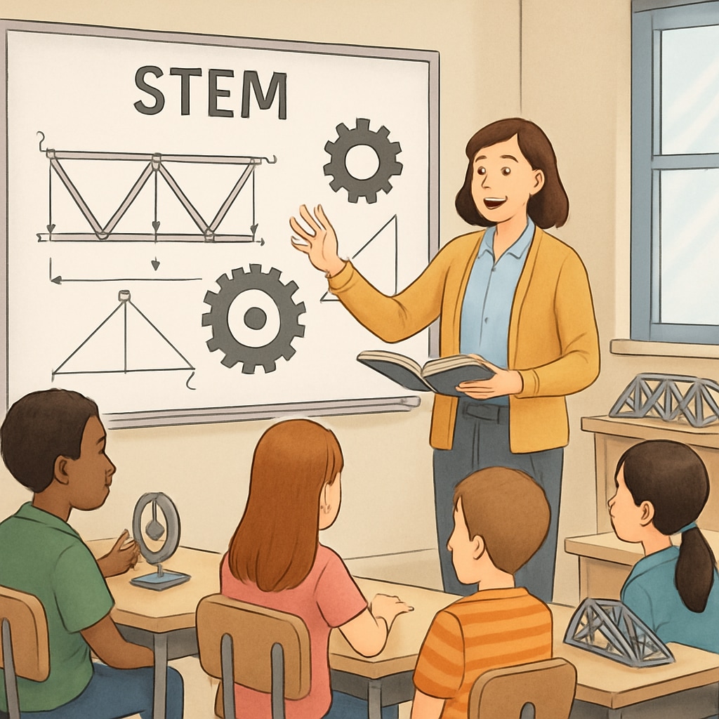 STEM teacher applying engineering concepts in education