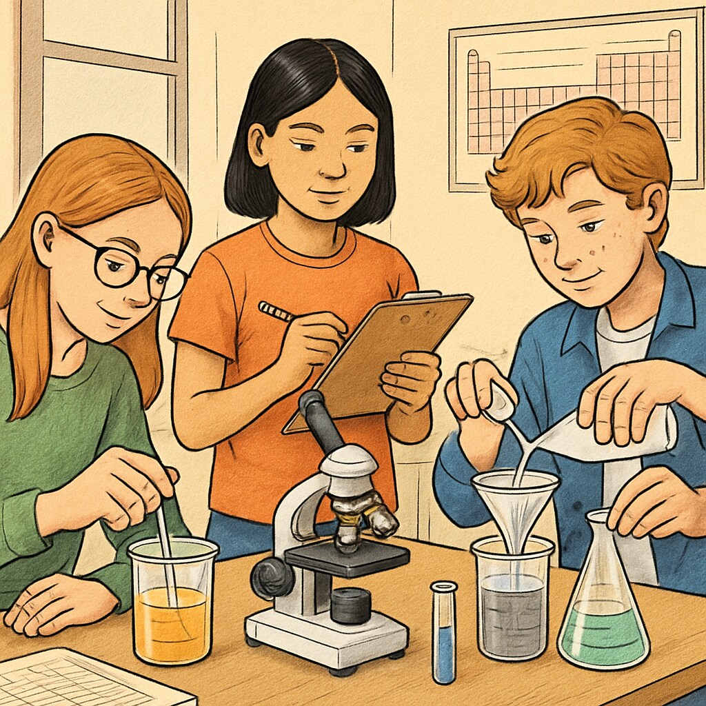 Students conducting science experiments using OpenSciEd resources.