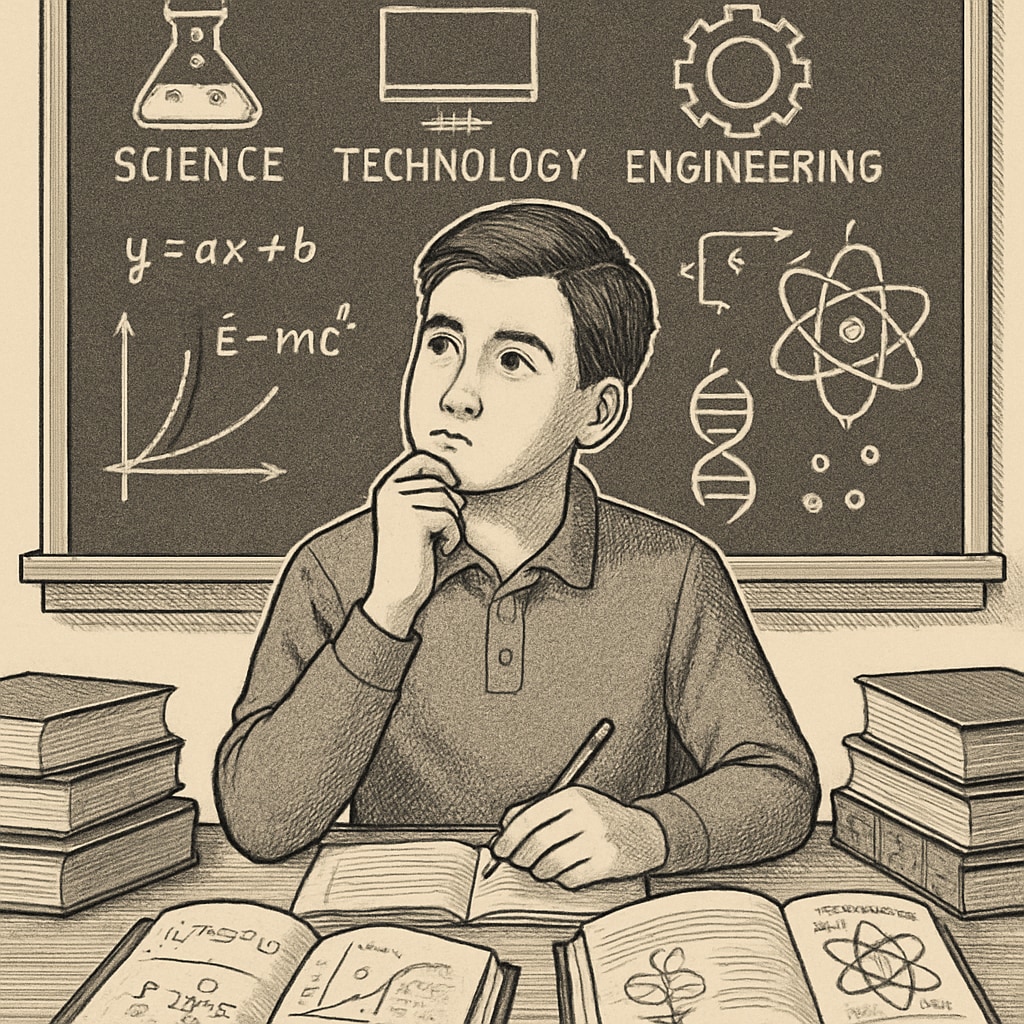 High school student evaluating career options in math and science