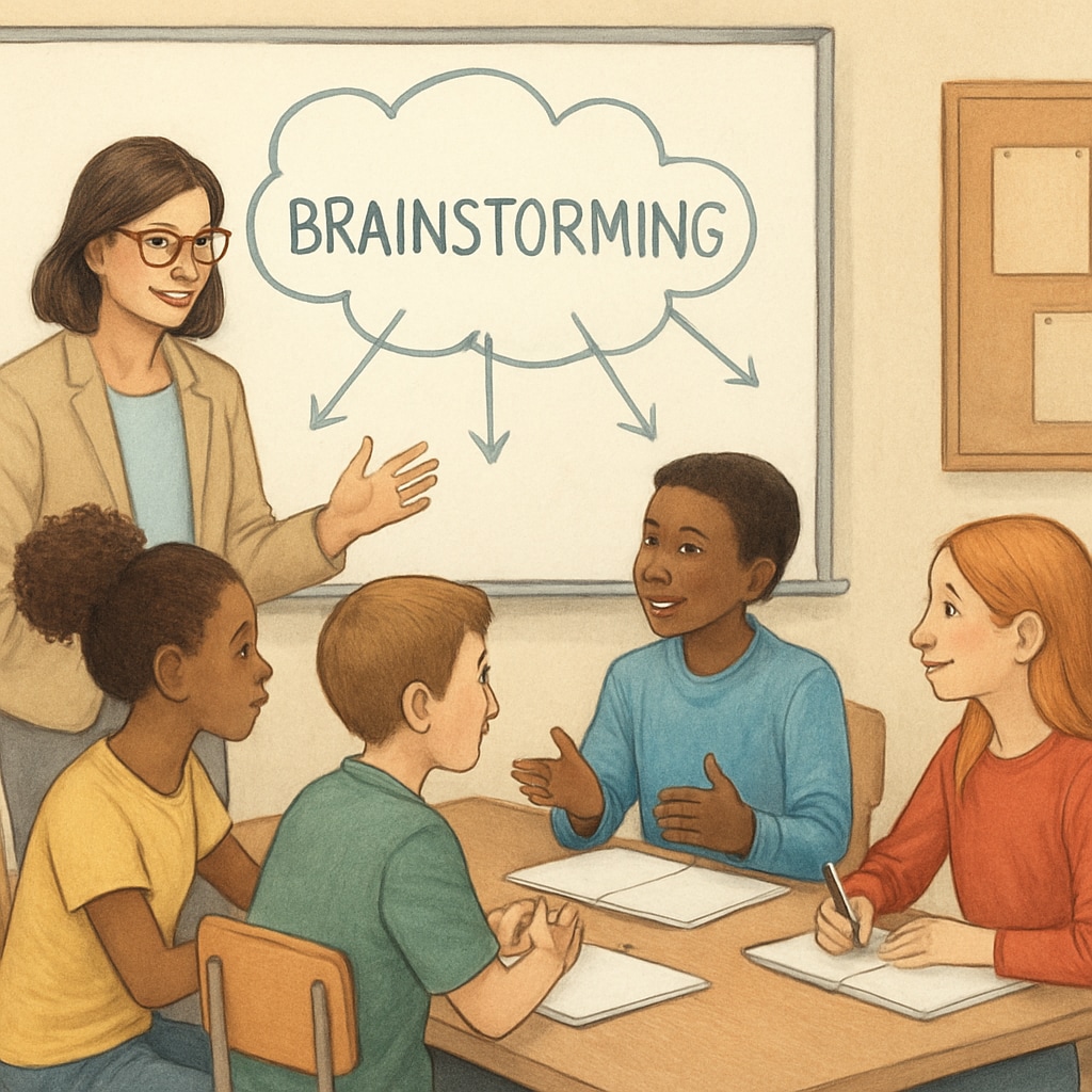 Teacher and students in a collaborative discussion, showcasing the importance of respect and listening in education.