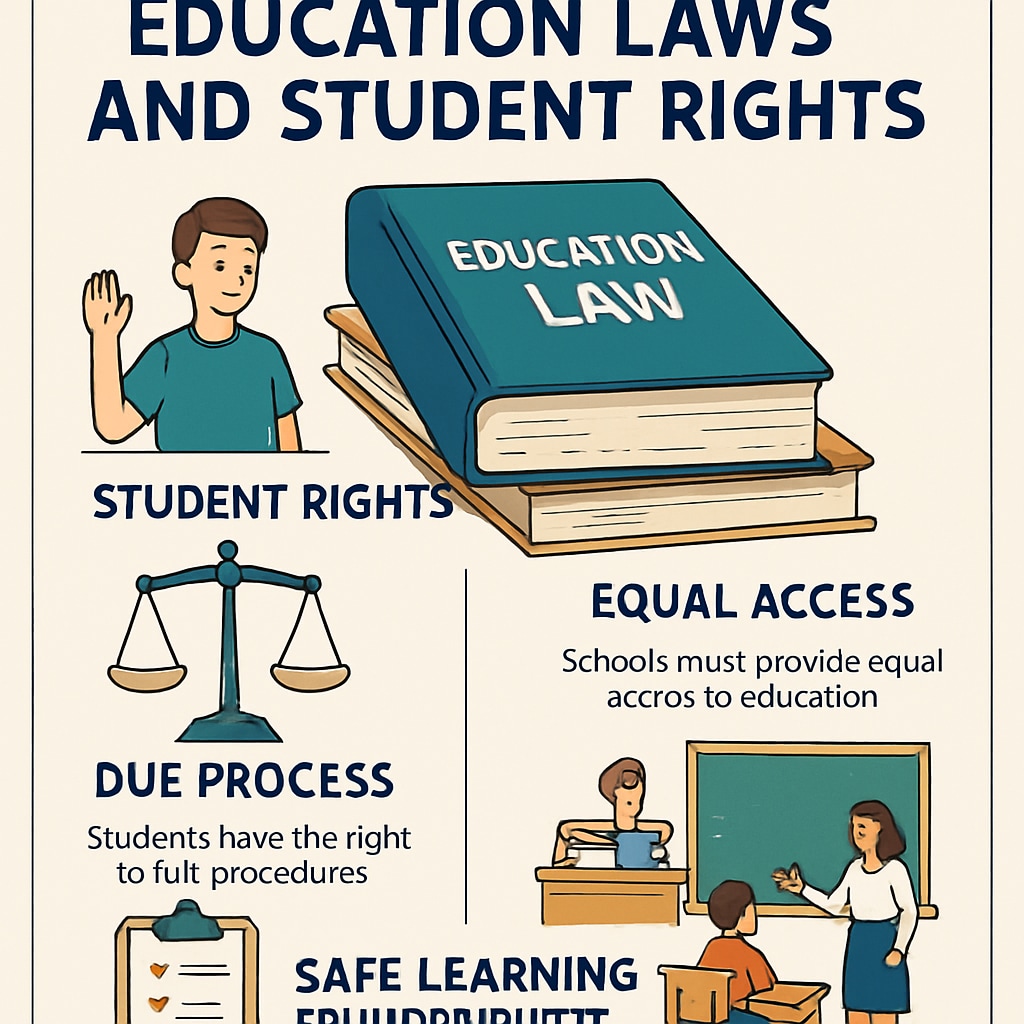 Legal document showing education laws and student rights.