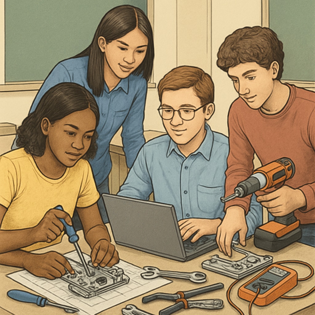 Hands-on learning workshop combining CTE and traditional academics.