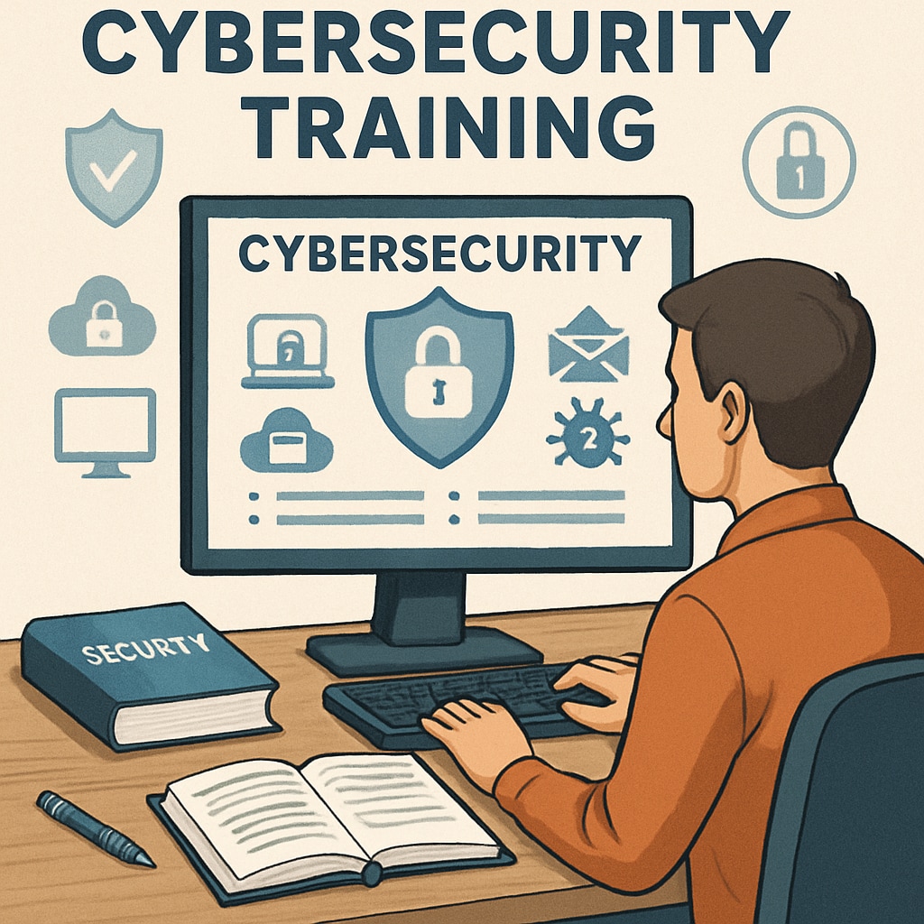 An individual engaging in cybersecurity training, highlighting the importance of practical skills in the field. Cybersecurity training as a pathway to employment in the cybersecurity industry.