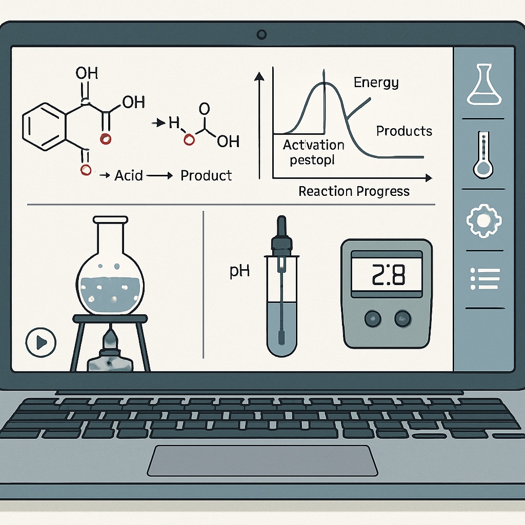 Laboratory simulation for science preparation displayed on a laptop.