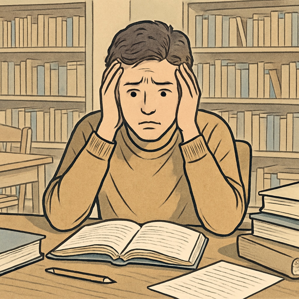 Student feeling stressed due to misplaced plagiarism accusations.
