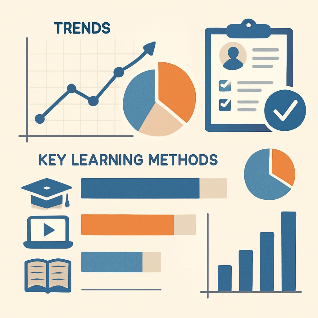 A graphical representation of the survey analysis results, showcasing trends and key learning methods. Survey analysis graph highlighting trends in K12 learning methods.