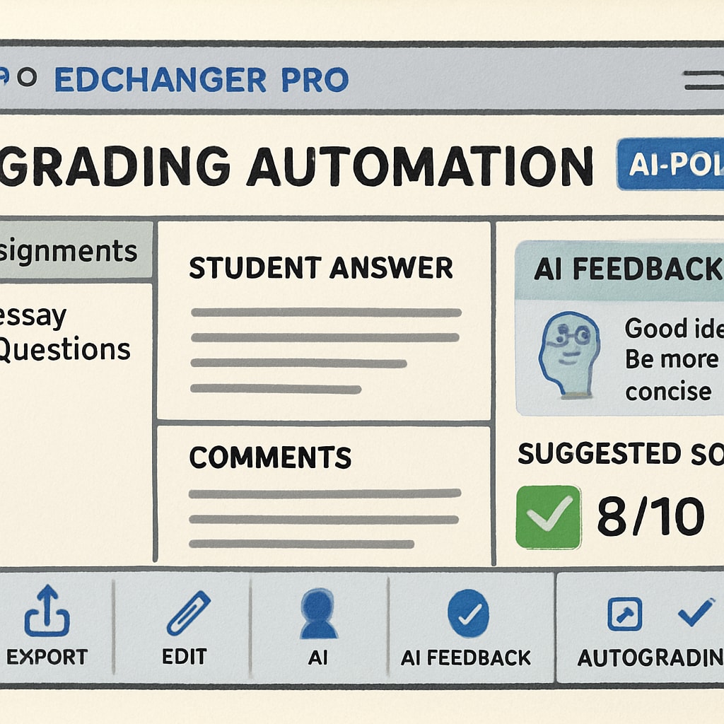 EdChanger Pro grading automation interface for smarter teaching tools