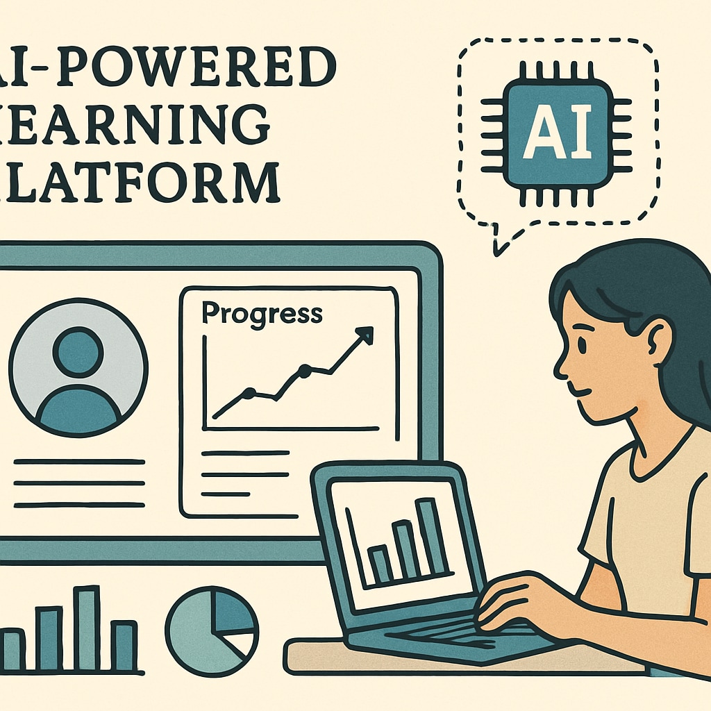 AI-powered learning platform with personalized progress charts for K12 education.