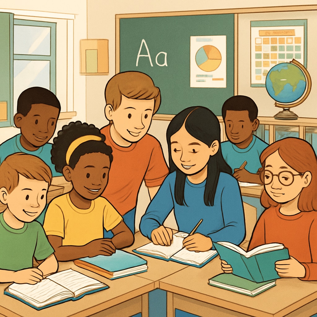 A group of diverse students in a classroom, symbolizing equal access to education. Diverse students in a classroom representing equal access to education.