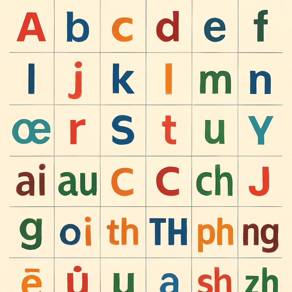 Initial Teaching Alphabet phonetic symbols chart showing simplified representations.
