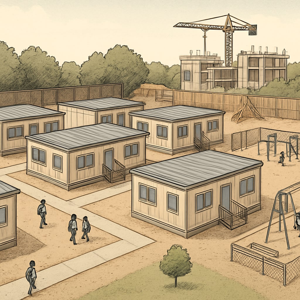 Temporary campus construction setup impacting students' learning experiences