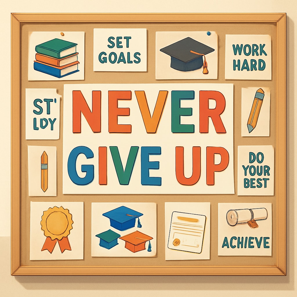 Inspirational image showing resilience and academic goals in college admissions.