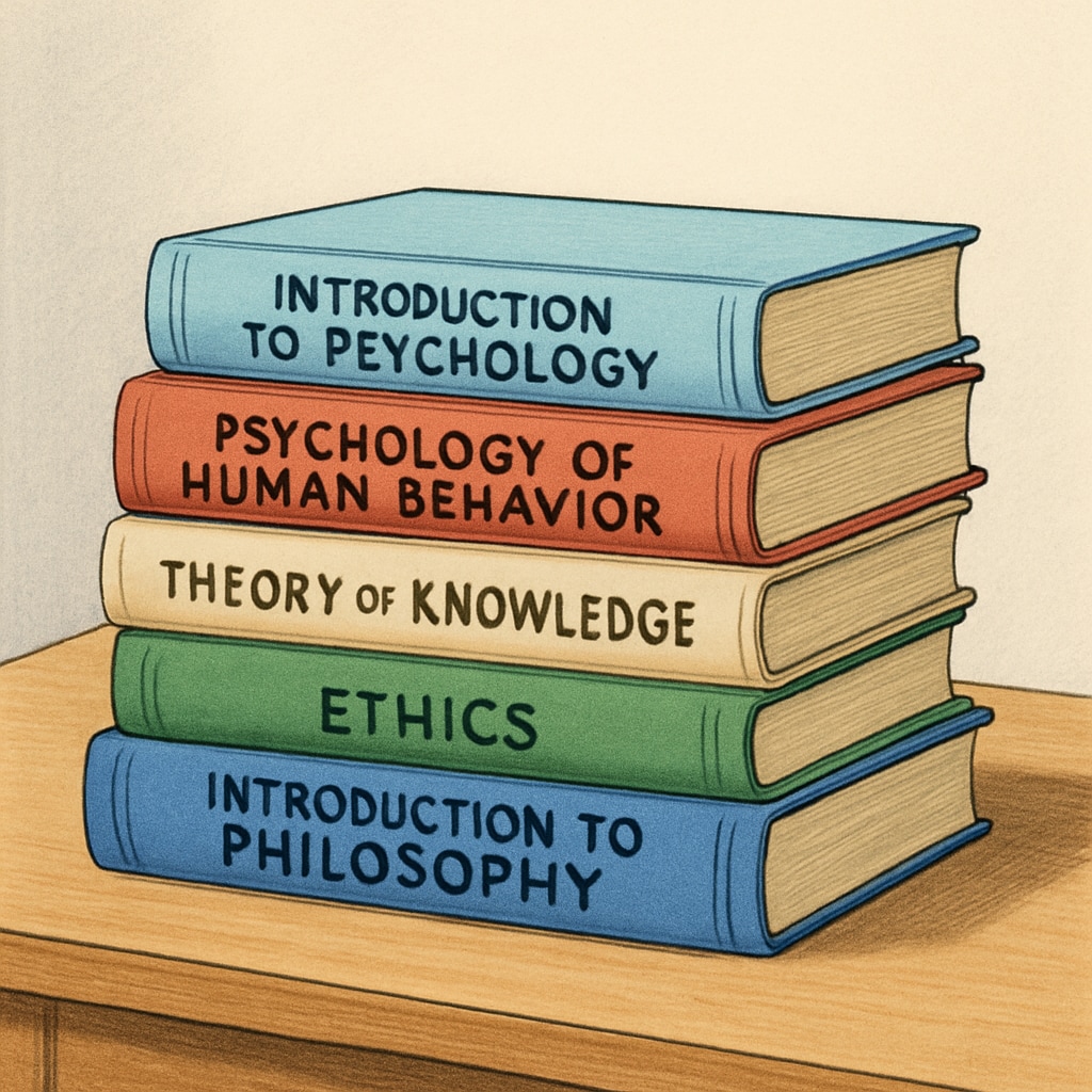 Beginner-friendly psychology and philosophy books for self-learning students.