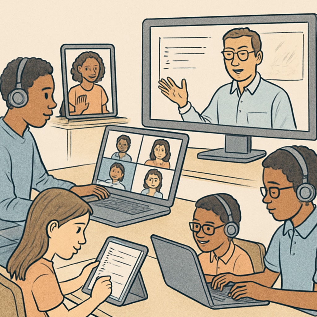 Virtual classroom for online Master's degree in Computer Science.