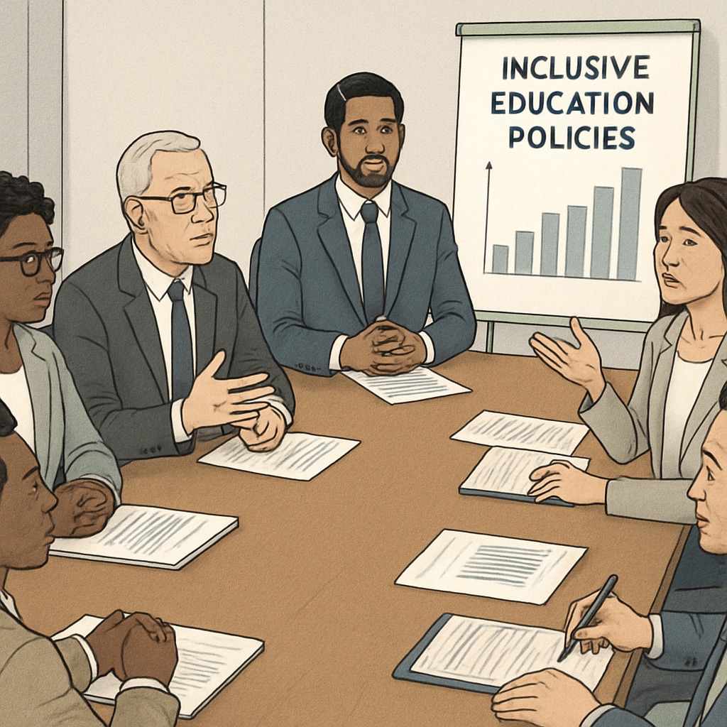 Education department meeting addressing special education rights and accountability.