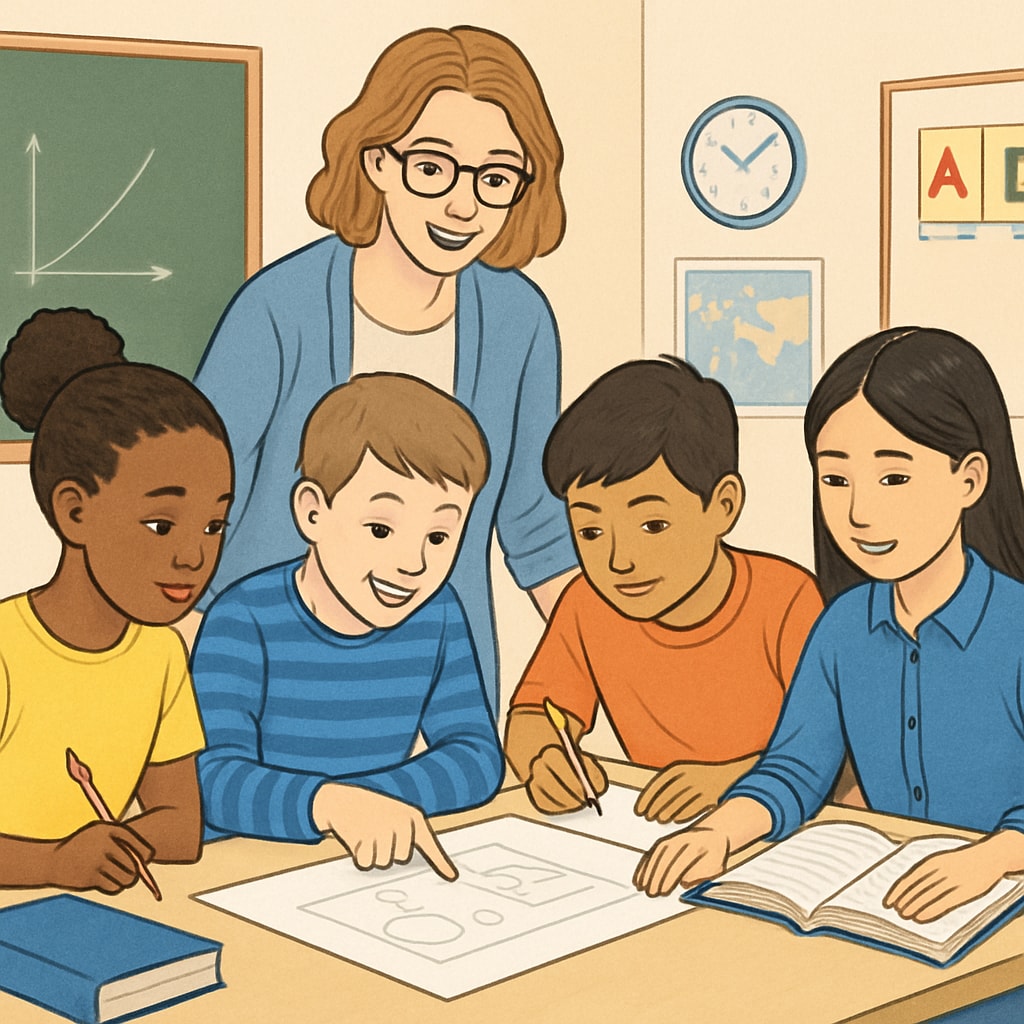 Students working together in an interactive classroom environment, demonstrating the significance of respectful teaching.