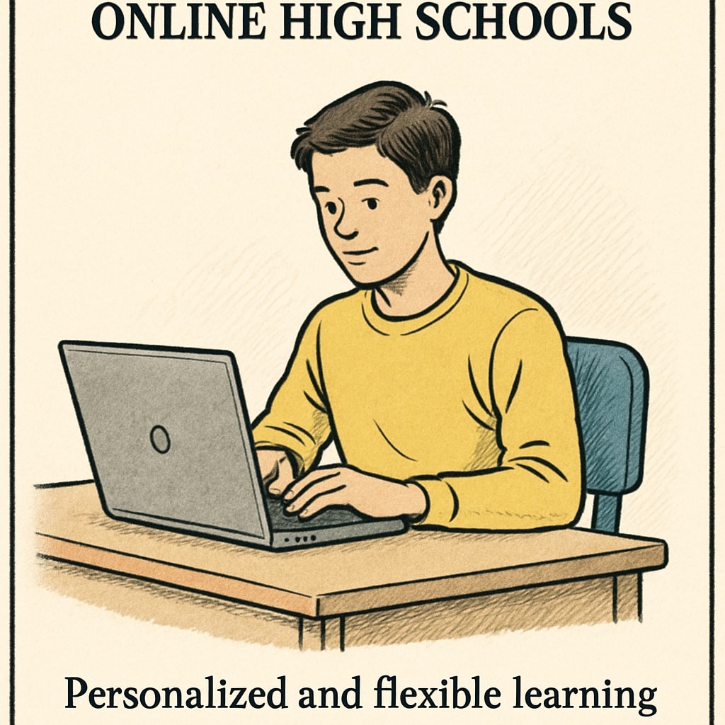 Student using laptop for personalized online learning