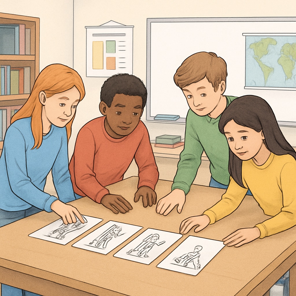 Students collaborating on a Zoom/ReZoom activity in a classroom.