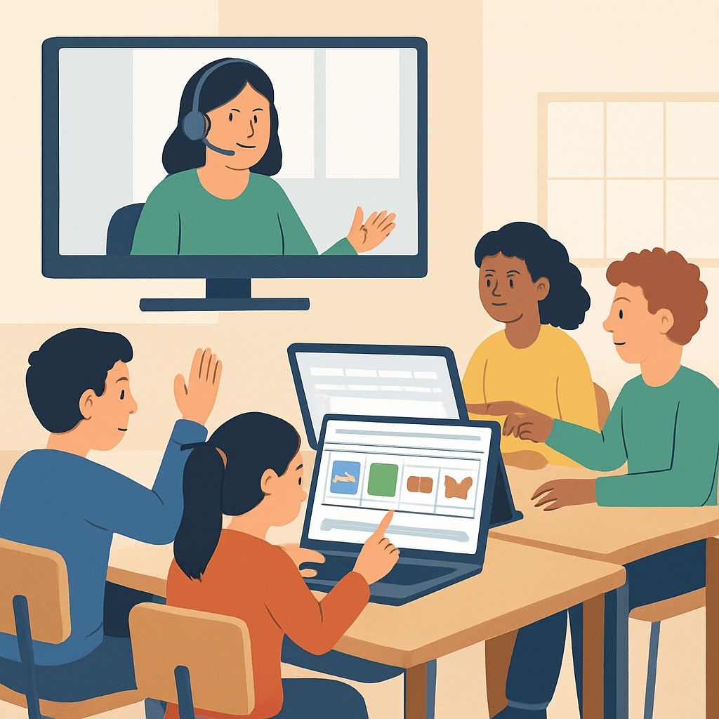 Virtual classroom activity using Zoom/ReZoom for collaboration.
