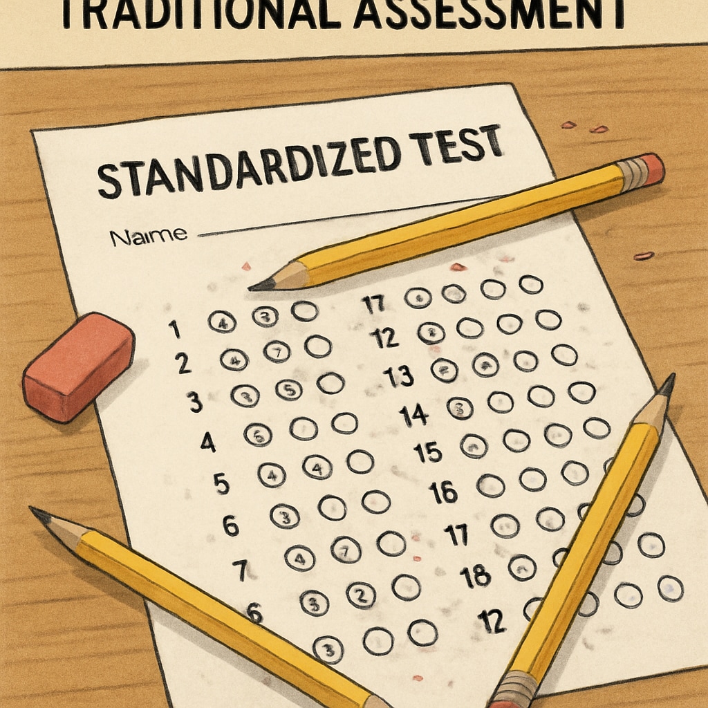 Standardized test form illustrating limitations in gifted education evaluations.