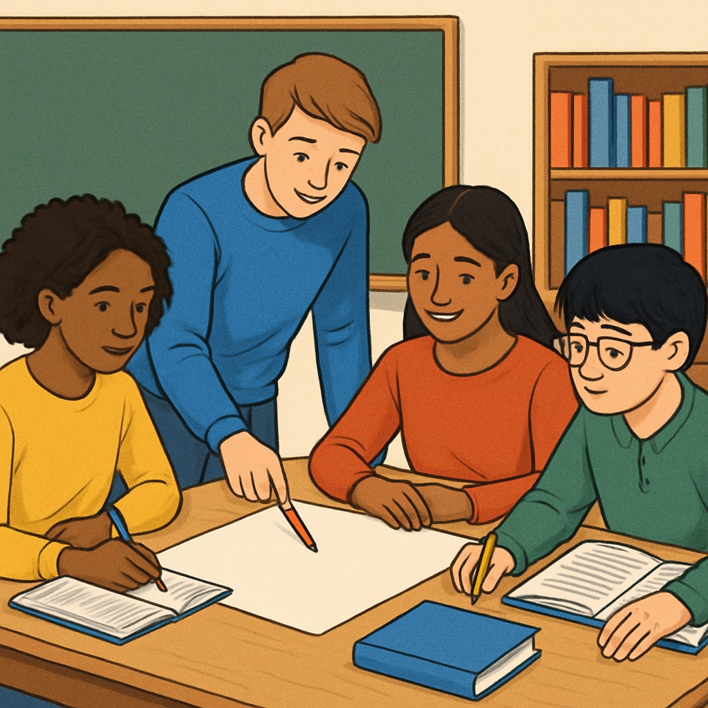 Diverse students working together in an inclusive, project-based learning environment.