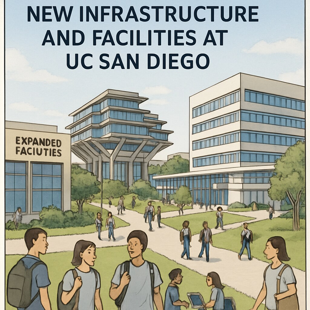 UC San Diego campus reflecting expansion efforts and university development.