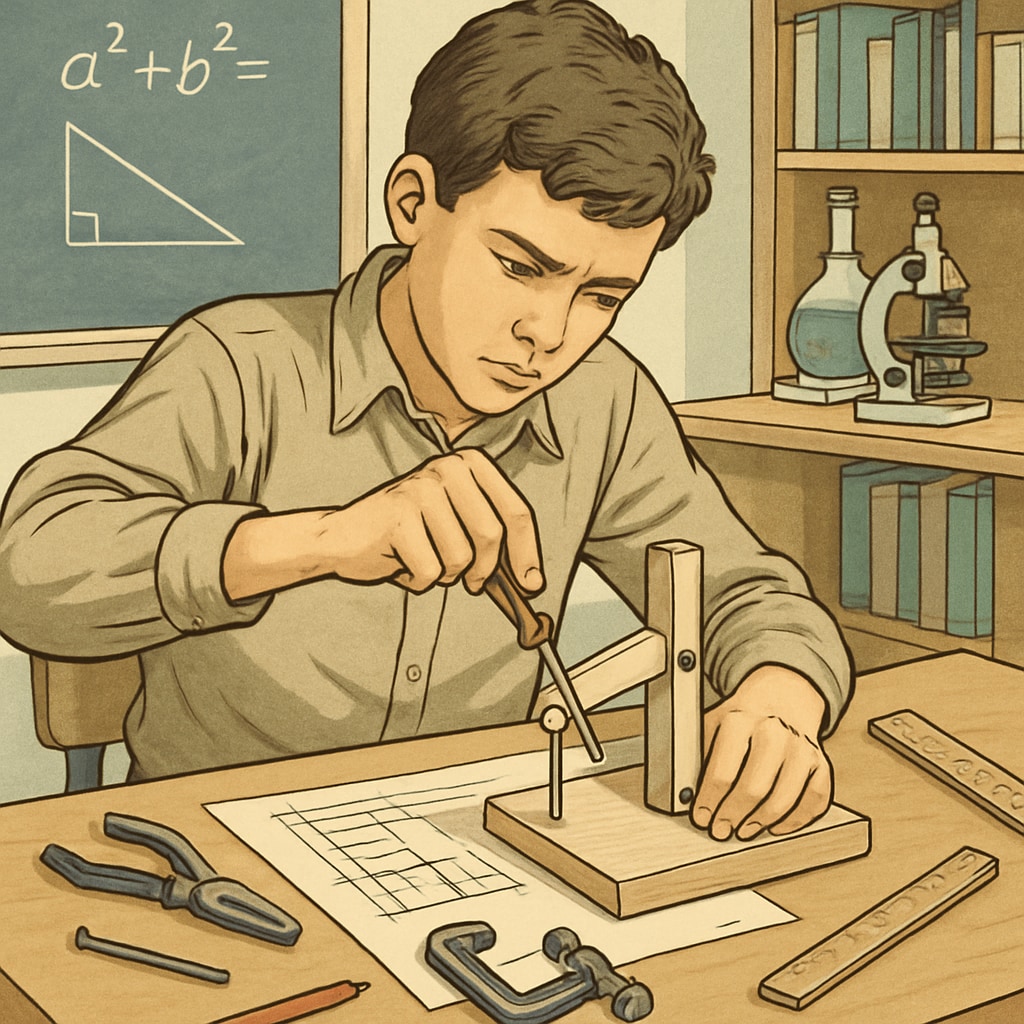 A high school student completing a hands-on project as part of a redesigned K12 examination system.
