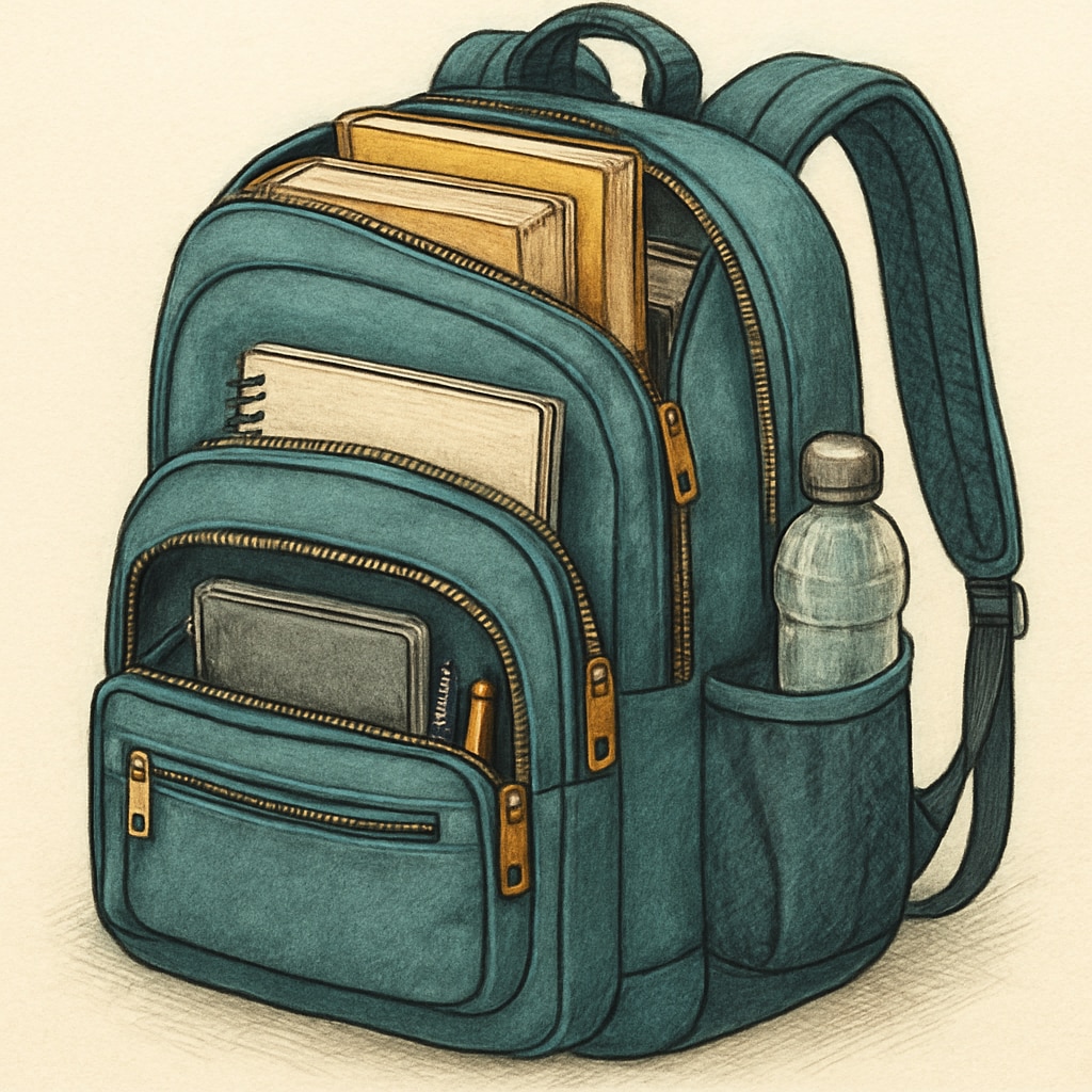 A high-quality university backpack with multiple compartments, designed for affordability and space efficiency. Affordable and spacious university backpack with compartments