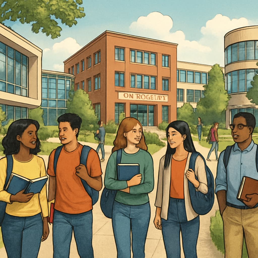 University campus representing foundation course and study abroad pathways.