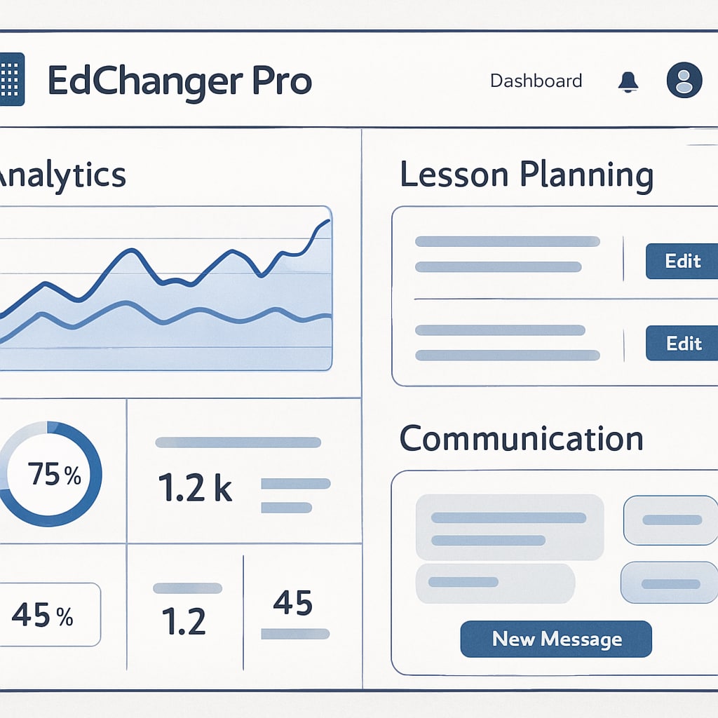 EdChanger Pro dashboard with tools for teachers