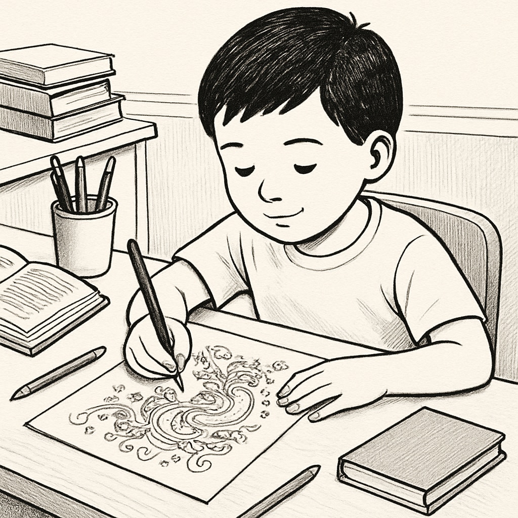 Child with ADHD showcasing creativity, highlighting overlooked potential in gifted education.