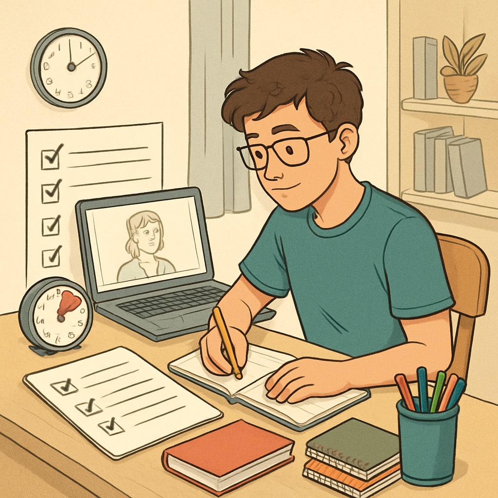 ADHD student using tools for online credit recovery.