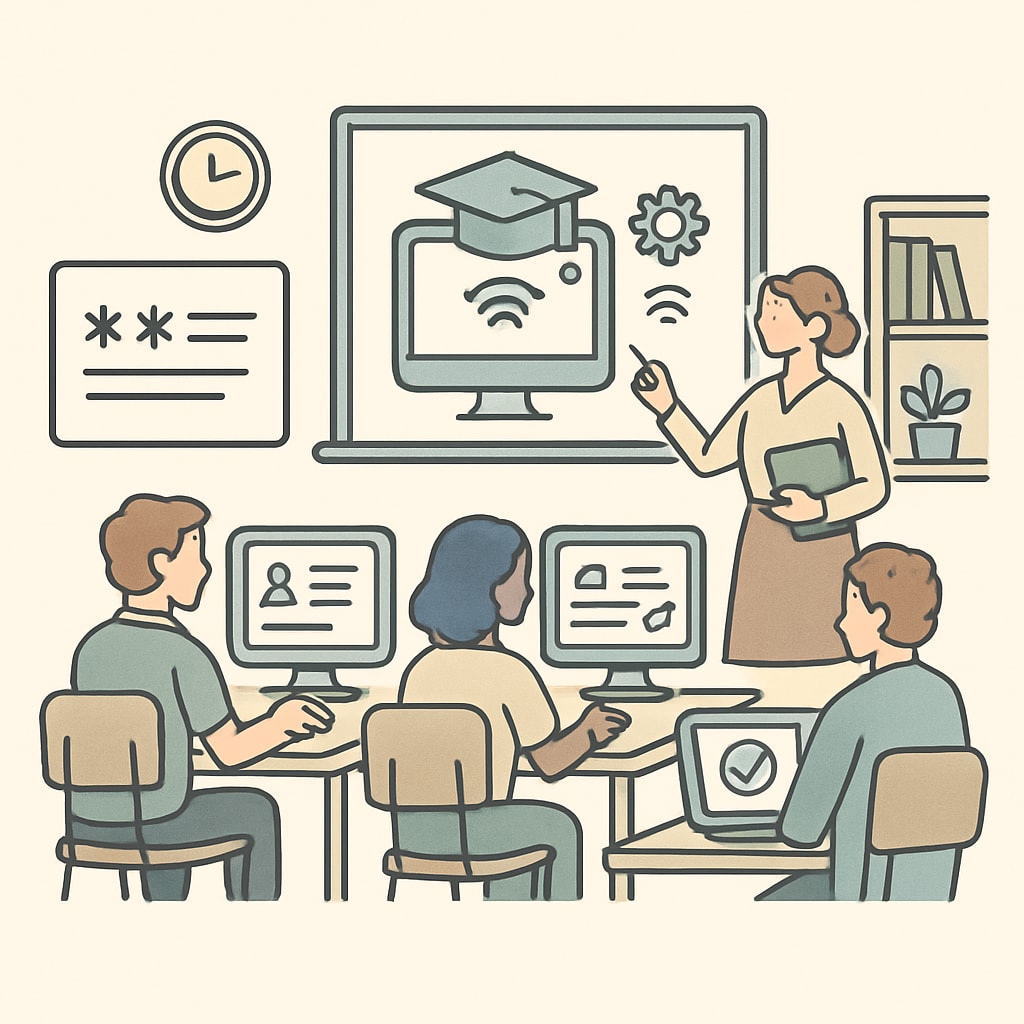 Students participating in online courses to recover high school credits.