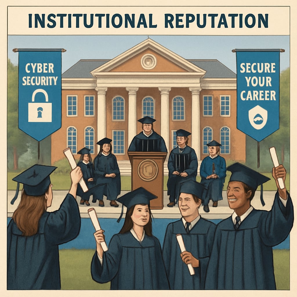 Graduates from a top university specializing in cybersecurity programs.