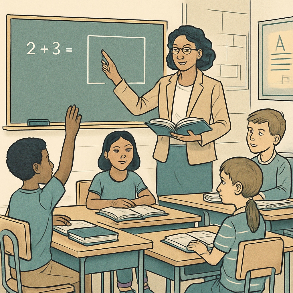 A teacher conducting a class, representing Reddit education resources and community.