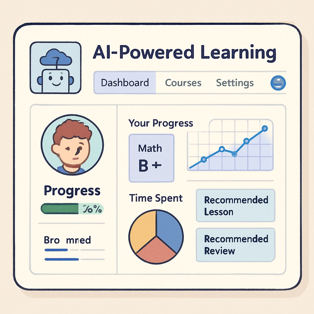 AI-powered personalized learning system in education.