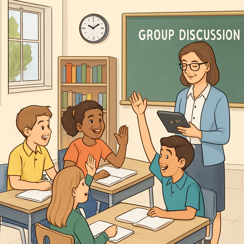 Classroom engagement supported by speech recognition technology.