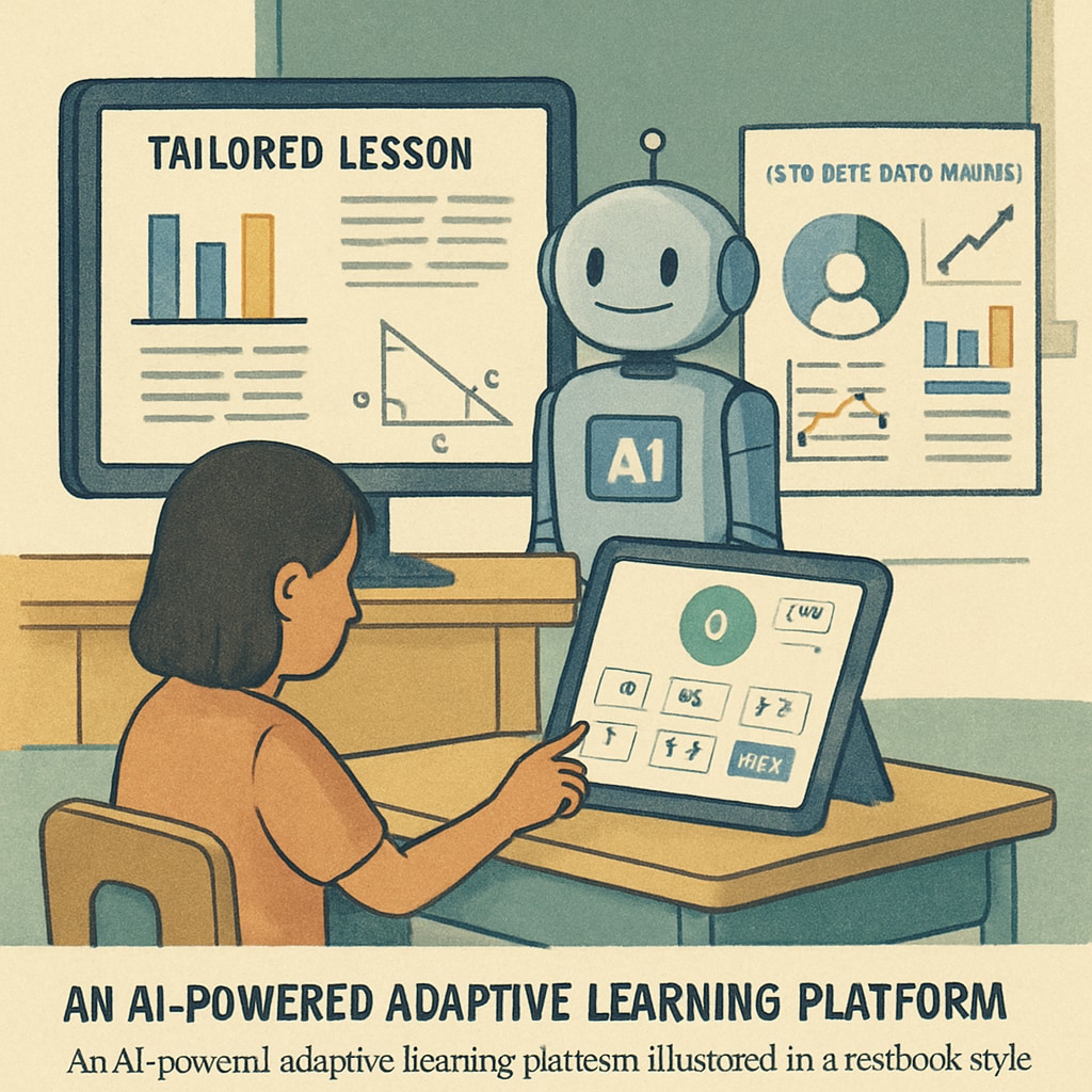 AI in education, personalized learning platform in action