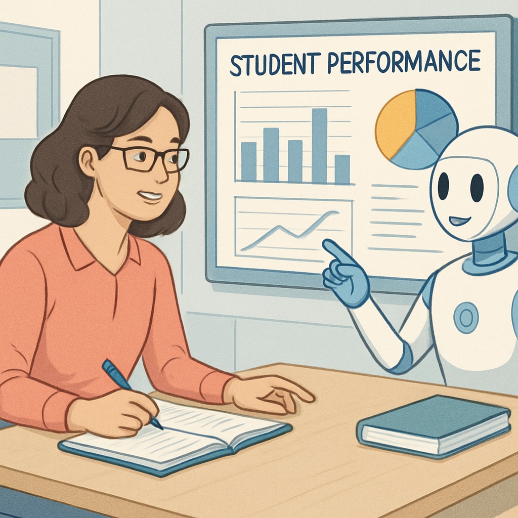 AI in education, teacher using AI tools for student insights