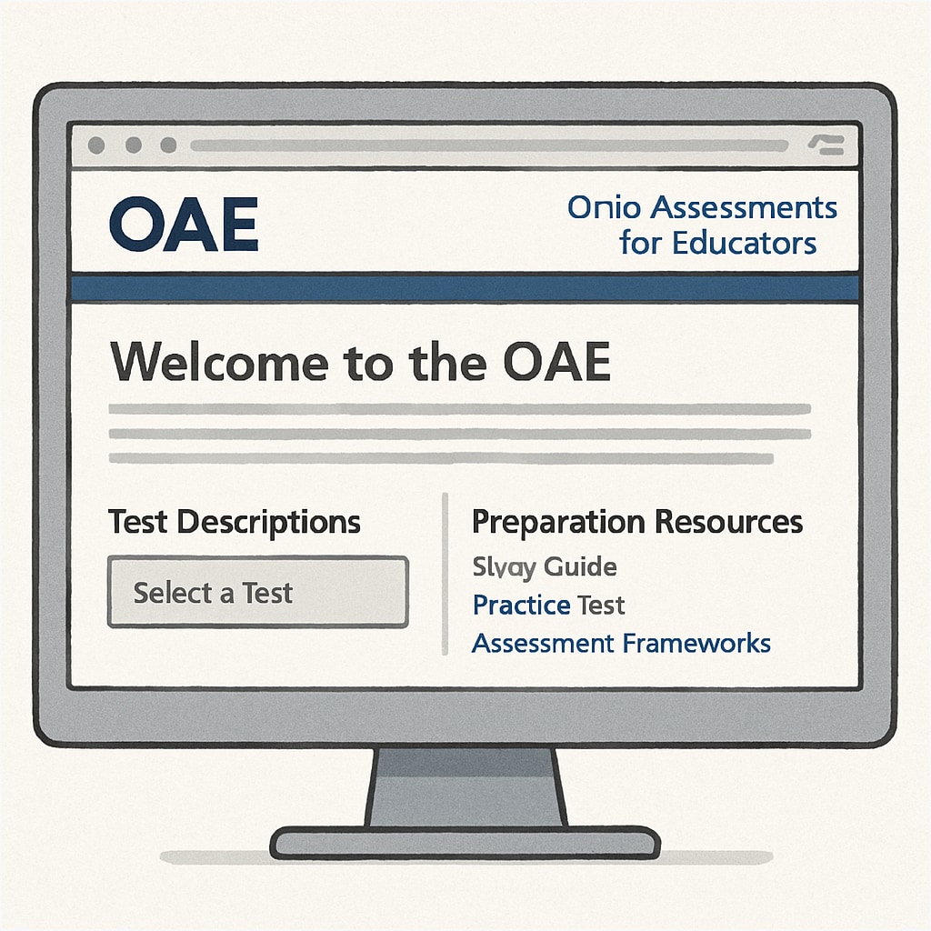 Ohio OAE exam preparation resources on the official website.
