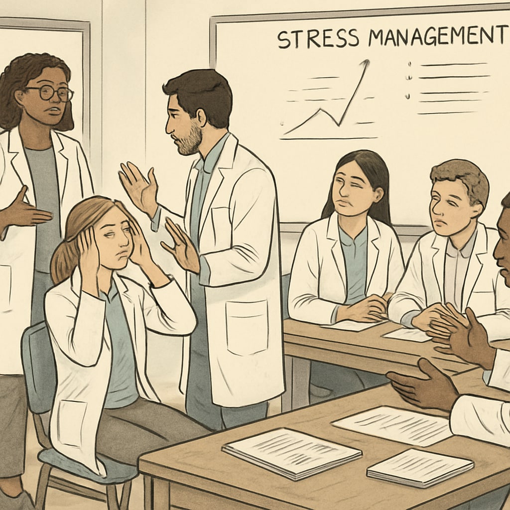 Role-play activity during mental health seminar