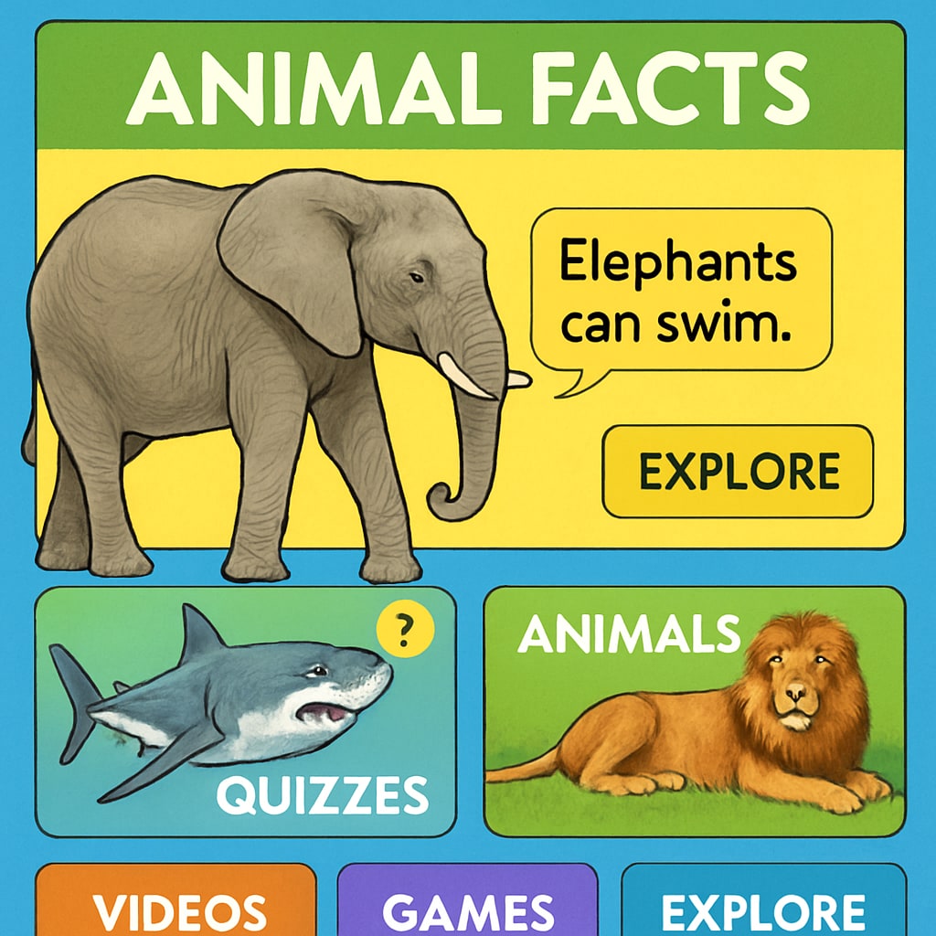 National Geographic Kids homepage offering free educational resources for children.